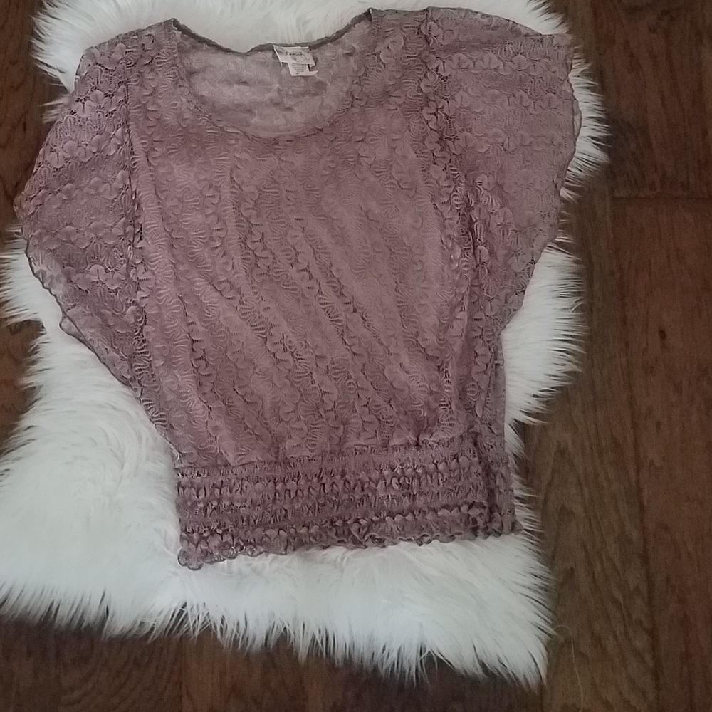 Lavish, Women's Small, Beautiful Blush/Mauve Top
